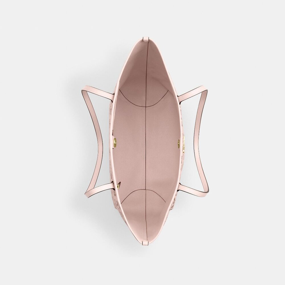 City Tote Bag With Rose Print